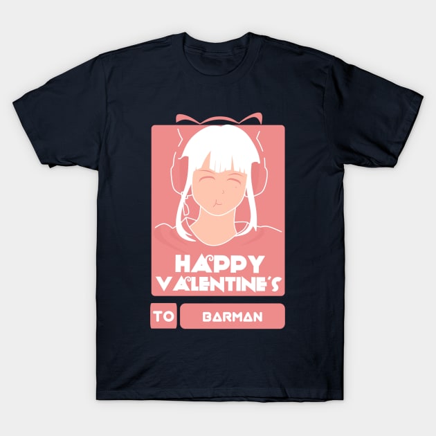 Girls in Happy Valentines Day to Barman T-Shirt by AchioSHan